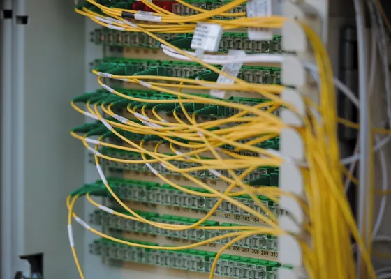 Patch panel with fibre and copper terminations